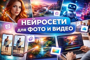 Нейросети в фото и видео: создание, редактирование и улучшение изображений с помощью искусственного интеллекта